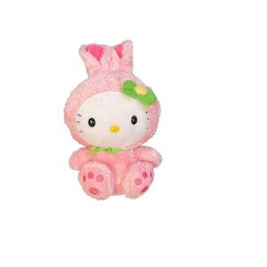 Ty Beanie Baby Hello Kitty Plush - Pink bunny costume Easter Bunny 6"